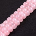 Miniatyrbilde 4 av 4: 6mm Rose Quartz Runde Edelsten Halvdyrebare Løs Perler til Smykkefremstilling 15''