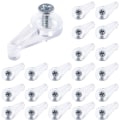 Miniatyrbild 1 av 7: 100 st Glashållare Clips Glasskåp Clips Dörrpanel