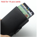 Miniatyrbilde 7 av 10: Dobbel Anti-Tyveri Lommebok RFID-NFC Sikker POP UP Kort Holder - 12 kort Brown - 12 cards