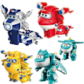 Pikkukuva 2 / 5: Super Wings Action Figures 2\" Mini Muuntavat Lentävät Robotti Jett Dizzy Dino Muuntumismalli Leikkikalut Lapsille Lahjoiksi Dizzy
