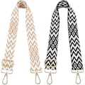 Miniatyrbilde 5 av 5: Justerbar skulderstropp for vesker 3,8 cm veskestropp skulderstropp bred veskestropp med stripemønster boho 70-130 cm med karabinkrok