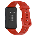 Miniatyrbillede 1 af 5: Silikone urrem til Huawei Band 8, åndbar blød urrem med spænde Red Type I Huawei Band 8
