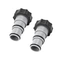 Slangadapter - Intex - 2-pack - För pump - Kompatibel med 1,5 och 1,25 tum