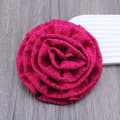 Stor blomst broche stof håndlavede brocher rose red