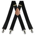 Hängslen för män, 4 kraftiga clips, 4 cm breda, elastiska, justerbar längd för damkontor