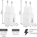 Miniatyrbild 4 av 6: 4-pack 5V-2A USB-strömadapter, universell snabbladdare för iPhone 12/11/X 8/7/6, Samsung Galaxy S22 S21 S20 S10 S5 S6 S7 S8 S9/Edge/Plu
