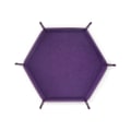 Pikkukuva 1 / 7: Noppapelti nahkainen noppapelti taittuva kuusikulmio noppapelti noppapelti sopiva Purple