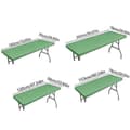 Miniatyrbillede 3 af 5: Bedst sælgende vaskbart foldbart picnicbordbetræk til rektangulære borde sort sort black 243x76cm