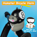 Pikkukuva 3 / 5: Pyöräkello Valolla ja Kypärällä Söpö Eläin Pyörän Torvi, Kojelaudan Koristeleminen Leikkiauto Pyöräkellot Liimatut Koristeet Black 8 helmet mouse