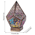 Pikkukuva 4 / 5: Bohemian Mosaic Starry Sky Floor Projections Lamp Table Bedside Lamp