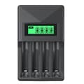 Batteriladdare Universal LCD-display för uppladdningsbara batterier Ni-MH Ni-Cd AA AAA Övertemperatursskydd