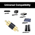 Miniatyrbillede 2 af 4: RCA Han til Han Adapter, RCA Lydkabel Forlænger Connector, 5 Pak Guldbelagt Dobbelt Han Connector