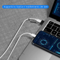 Miniatyrbild 5 av 5: USB C till USB-adapter, USB-hane till USB C-hona, svart [2-pack], bärbar USB C stöder snabbladdning och dataöverföring