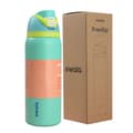 Stor 710ml Off-White Adventure Termosflaske cyan cyan