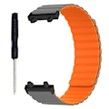 Miniatyrbillede 1 af 5: Holdbar rem til Amazfit T-rex 2 - Stødtæt armbånd, svedtæt løkke Gray orange