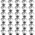 Miniatyrbild 1 av 5: Låsstiftfästen Bakstycken Metall Stiftlås Ersättning Stiftfästen Spännen för Smycken Broscher Märken Namnskyltar Hantverk DIY 30st, Silver