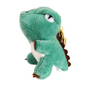 Pikkukuva 2 / 4: Sööt dinosaurusten avaimenperä, piirretty Tyrannosaurus, pehmoeläin, plusslelu, avaimenperän riipus lapsille Light Green With Bead Chain