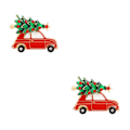 Pikkukuva 4 / 5: 1/2/3/5 Neulan Rinnat Solki Paita Naisten Asusteet Joulu Rintamerkki Lahja Car Type A 2Set