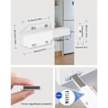 Miniatyrbillede 2 af 5: Tryk for at åbne 4 stk. tryk for at åbne skabsdørsmagnetisk lukning til skabsdørssystem magnetisk lås lås trykdør dæmper til skabsdør