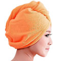 Miniatyrbilde 1 av 5: Hår turban Pustende Sterk Absorberende Mikrofiber Hår Tørkehåndkle for Bad KAESI Orange