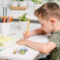 Miniatyrbillede 6 af 7: Dinosaur-tema bløde viskelæder, søde mini-mønstrede viskelæder til børn, slet blyantmærker, egnet til børns skoleartikler og julegaver 4pc