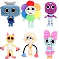 Miniatyrbillede 2 af 5: 30cm Dandy's World Plys Sød Dandy World Scrap Udstoppede Horror Spil Goob Pebble Plys Blød Pude Dukke Kawaii Værelsesindretning Legetøj light green
