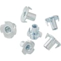 Miniatyrbilde 3 av 5: T-mutter med klør, 4-punkts mutter, klo kobling M6 x 12 mm, 50 stk