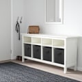 Miniatyrbillede 4 af 5: Opbevaringskasser, Sammenklappelige Opbevaringskuber i stof og Opbevaringsorganisator i stof til skab og legetøjsopbevaring, 2-pak, Sort