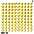 Miniatyrbilde 1 av 11: 100/200 stk Mini Gummiender Miniatyr Resin Ender Gul Tiny D 100pcs yellow 100pcs