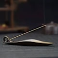 Miniatyrbillede 1 af 3: 9\" Længde Røgelsespindeholder med 3 Huller, Keramisk Røgelse Askefanger til Bordplader, Meditationsrum, Yoga, Hjem, Kontor