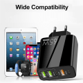 Miniatyrbillede 3 af 5: 65w Pd-oplader USB-smartphone-opladeradapter med type-c Pd+3usb-telefonoplader og strøm black