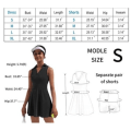 Miniatyrbilde 3 av 3: Tennis- og golfkjole med innebygde shorts, hvit, XL, Cherry