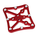 Miniatyrbilde 4 av 5: Sykkel Metall Klipsløse Sykkelpedaladapterplattform For Spd Red