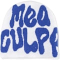 Miniatyrbillede 3 af 5: Beanies, bogstaver Print Beanies Mea Y2k Beanies, hat til kvinder mænd, slouchy beanies og strikkede beanies til unisex (sort og hvid) Blue