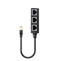 Pikkukuva 1 / 4: RJ45 Ethernet-liitäntäjakaja 1-3 pistorasiaa Internet-kaapelille Cat 5 6 7