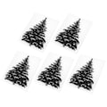 Miniatyrbild 5 av 10: 5-pack Plastpräglingsschabloner DIY Korttillverkning Scrapbooking Pappershantverk Julgranmönster