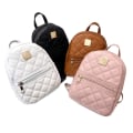 Miniatyrbilde 1 av 5: Mini Fashion Ryggsekk Ryggsekk Veske Skinn Reiseveske Dame Dame Håndveske Pink