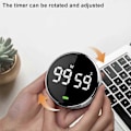Miniatyrbillede 4 af 4: Digital LED Timer Manuel Nedtællings Alarm Clock Magnetisk Stopur Brusebadstimer