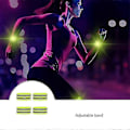 Miniatyrbild 5 av 5: 4 stycken reflexband för handled, arm, fotled, grön Happy H