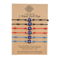 Miniatyrbilde 1 av 5: 6 PCS/ SET Ondt Øye Armbånd Lucky 7 Knute
