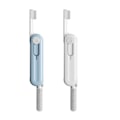 Miniatyrbilde 1 av 5: Rengjøringssett for Airpods, rengjøringspenn for Bluetooth-hodetelefoner, 5 i 1 kompakt multifunksjonelt rengjøringsverktøy med myk børste (blå, grå)