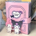 Miniatyrbillede 6 af 7: Tavs bog Sanrio Doudou Bog Uddannelsesmæssig Hjemmelavet Kuromi Bog A3