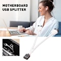 Miniatyrbillede 5 af 5: Moderkort 9-pins USB-header til dobbelt USB2.0 9-pins splitter hub forlængerkabel