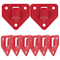 Pikkukuva 2 / 3: 8 kpl Seinäkiinnitteinen Sammutin Koukku Raskaaseen Käyttöön Sammutin Telikko Red 6.2X6.2cm