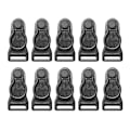 Miniatyrbillede 2 af 5: 10x Benstropper Lårhøj Strømper Strømpeholder Bælte Metal Clips 12mm Xixi