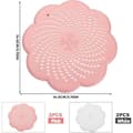 Miniatyrbillede 2 af 5: Sæt med 4 universelle silikone afløbssier - brusehårfanger og badekarhårfilter - til vask, køkken og badeværelse