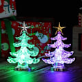Miniatyrbild 1 av 7: Akryl Julgran Nattlampa USB Färgglad Ljusstark Bordlampa LED Nattlampa Juldekoration för Barnrum Sovrum Hemfest 2 st