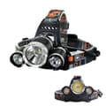 8000lm 3 Led T6 Hodelykt med 2x18650 Oppladbart Batteri og Us