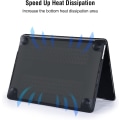 Miniatyrbilde 4 av 7: Etui kompatibel med Macbook Air 13 tommer M1 A2337 A2179 A1932, utgitt i 2021-2018 Frosted Black