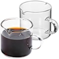 Miniatyrbillede 2 af 5: 2 stk. Espressokopper Glas Tekop Glas Kaffekrus Klar Lille Glaskande Glas Espresso Krus Sirupkander